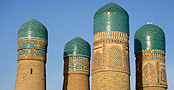Chorminor complex in Bukhara, Uzbekistan.